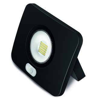 10W LED Schijnwerper Flat PIR Sensor - IP65 1000 Lumen - Koud Wit - Zwart 10W LED Schijnwerper Flat PIR Sensor - IP65 1000 Lumen - Koud Wit - Zwart